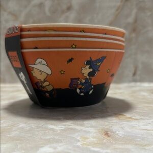 Peanuts Halloween Bowl Set